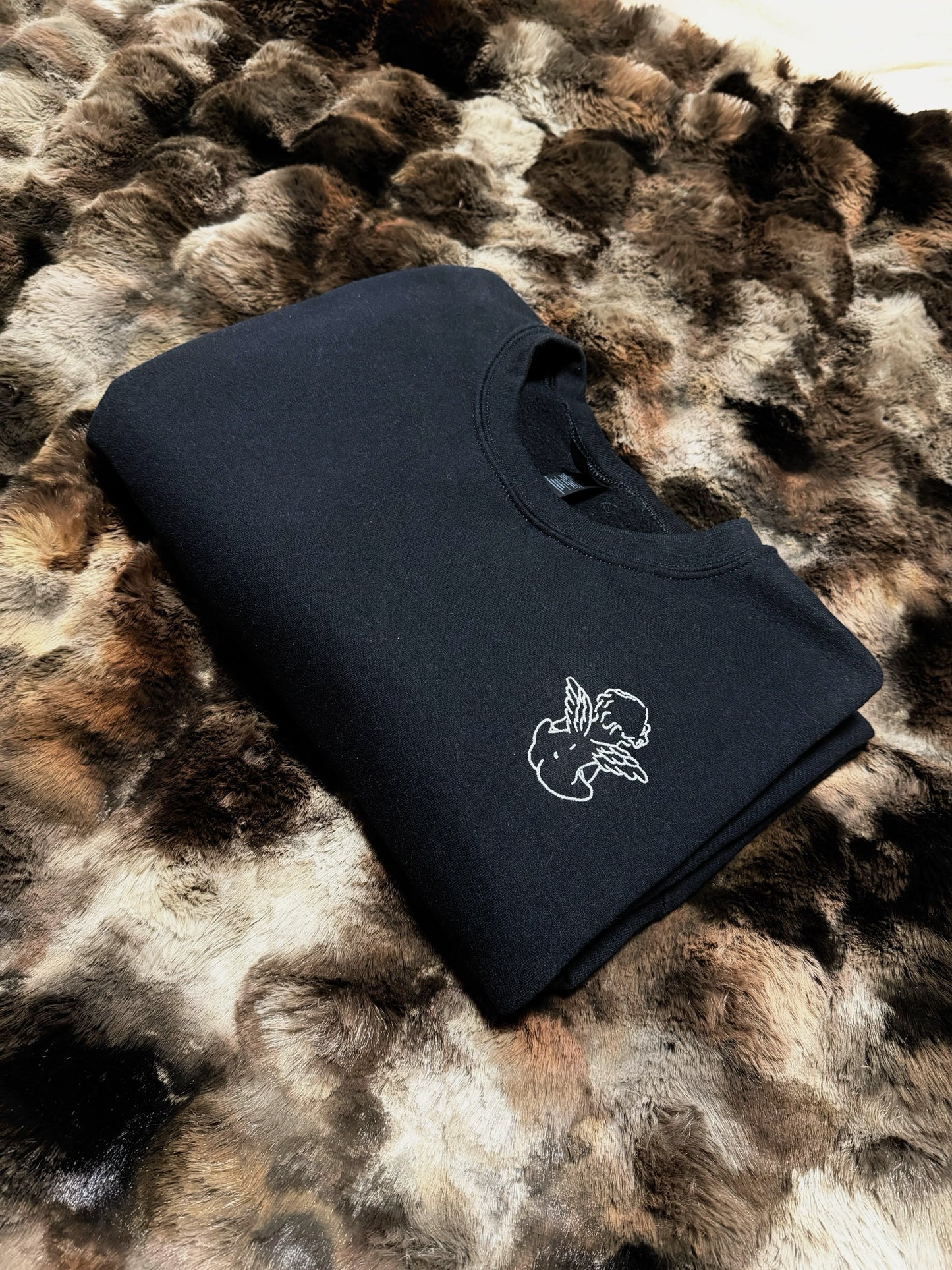 Angel Baby Embroidered Crewneck