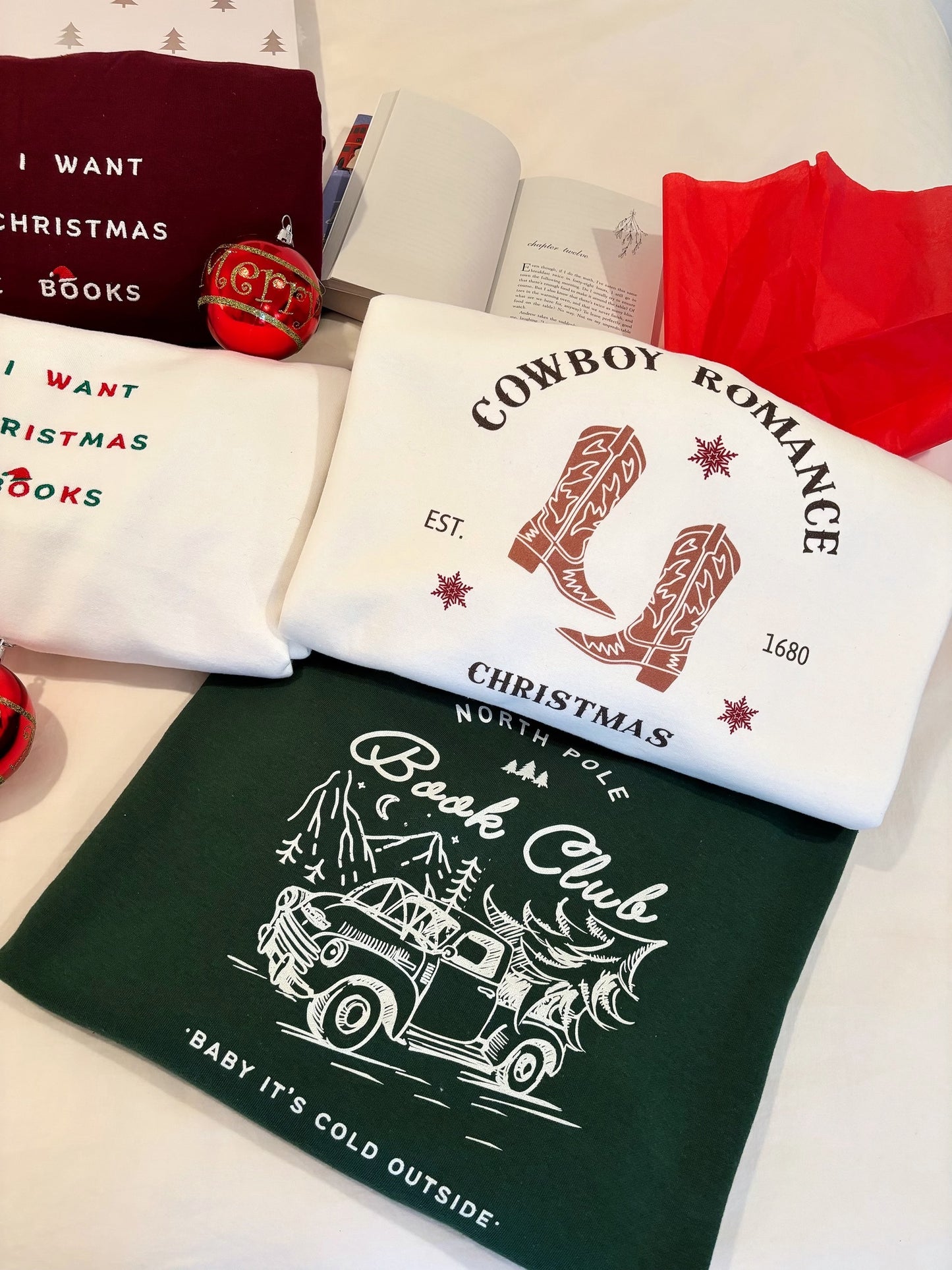 Cowboy Romance Christmas Crewneck