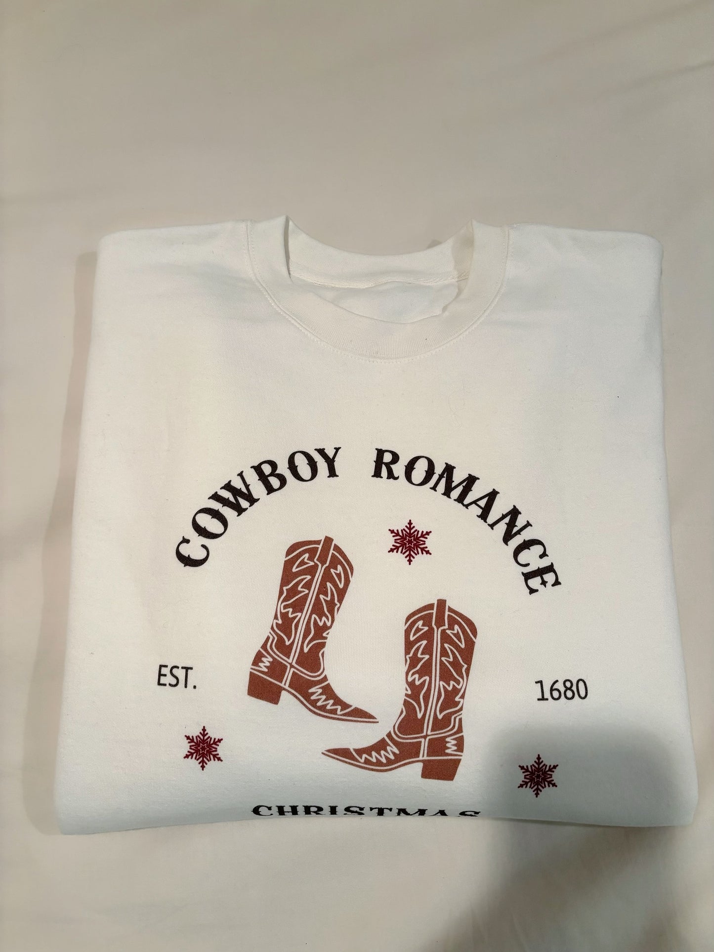 Cowboy Romance Christmas Crewneck