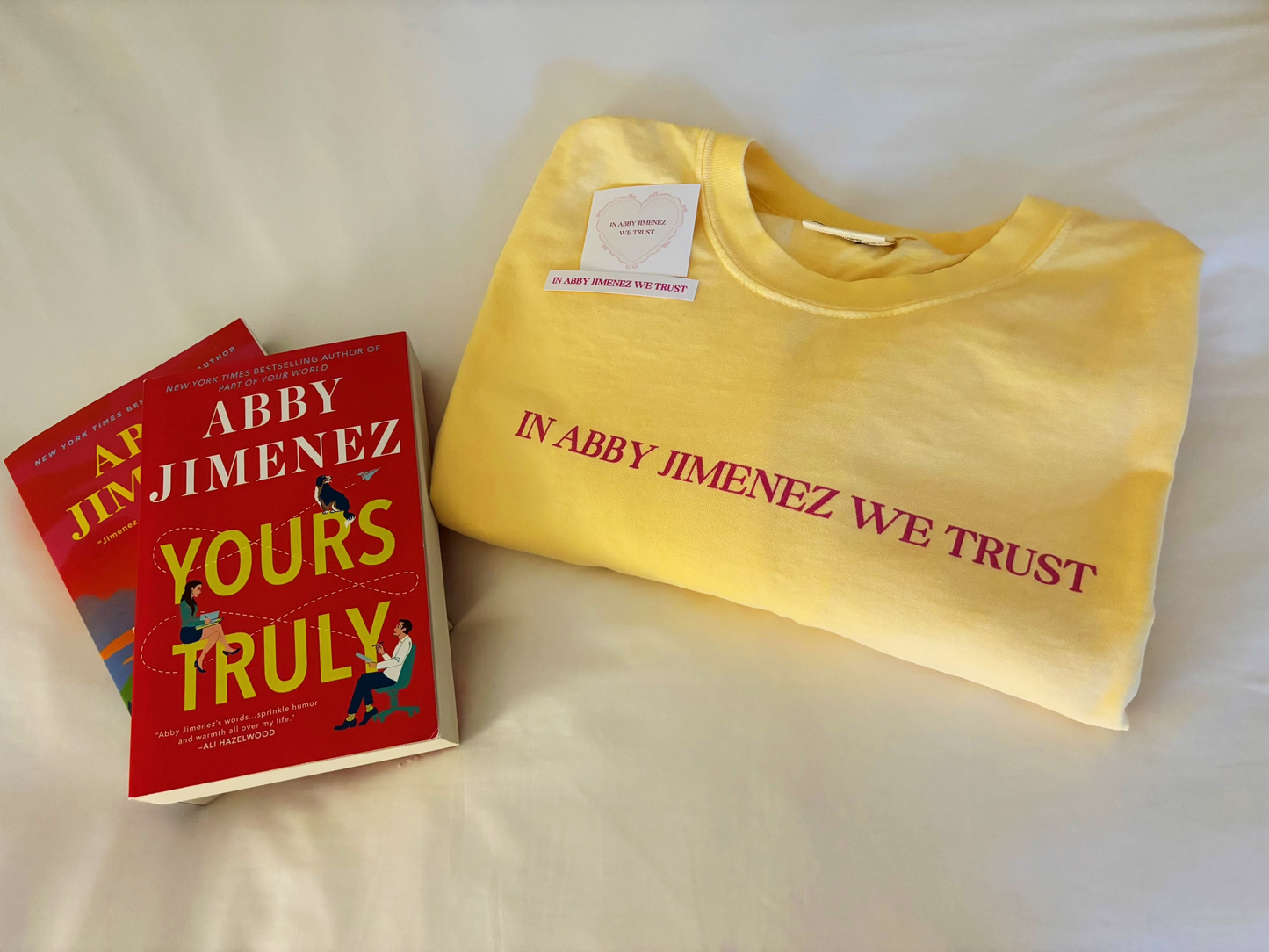 In Abby Jimenez We Trust Tee