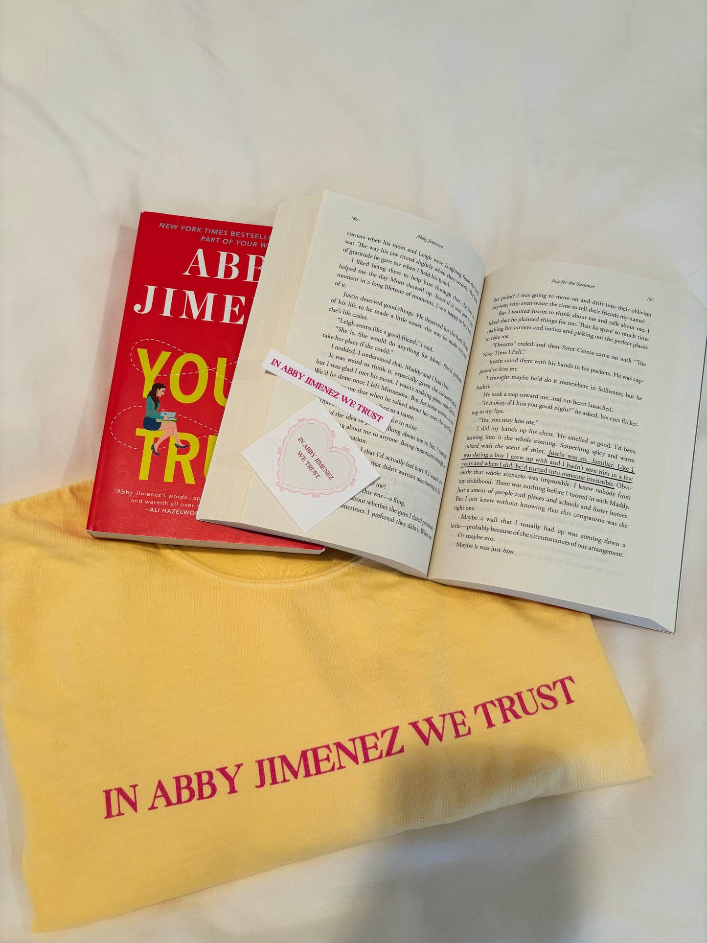 In Abby Jimenez We Trust Tee