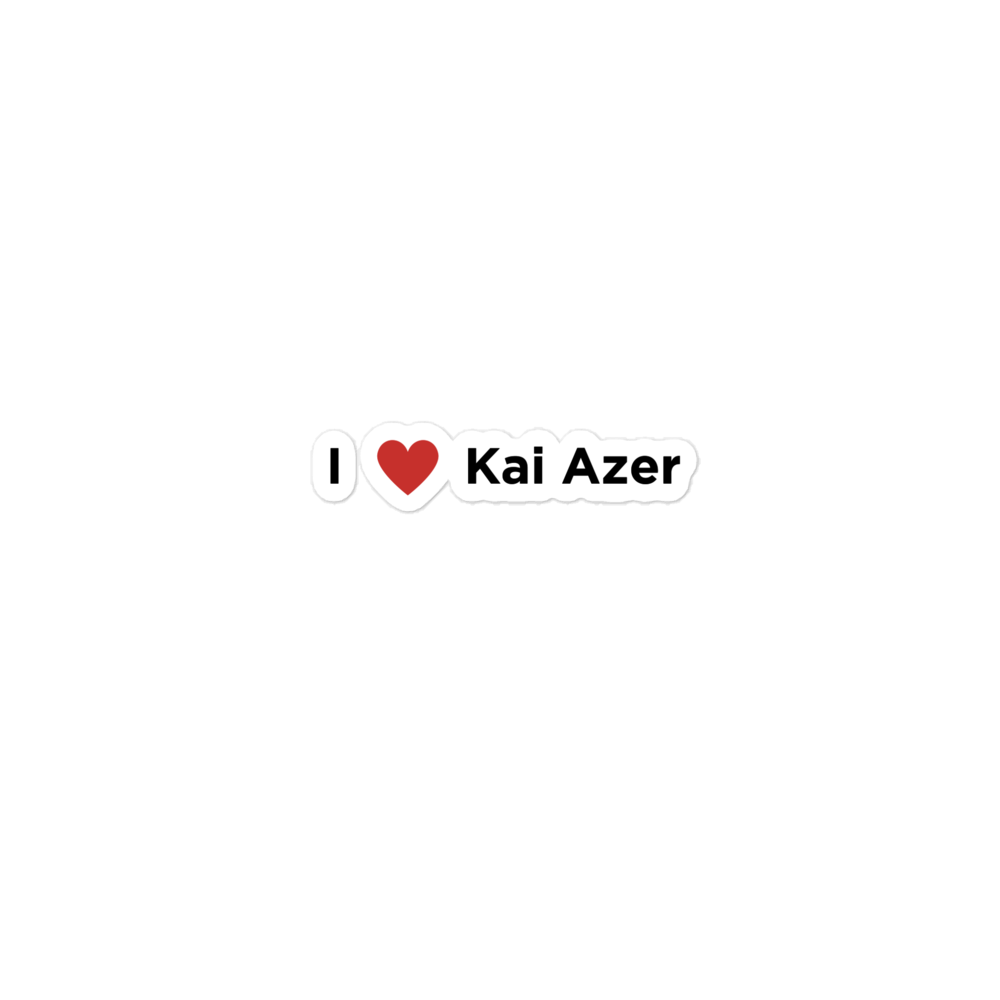 I Love Kai Azer Sticker