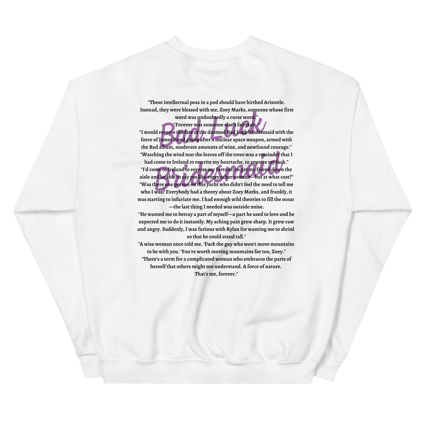 Bad Luck Bridesmaid Crewneck