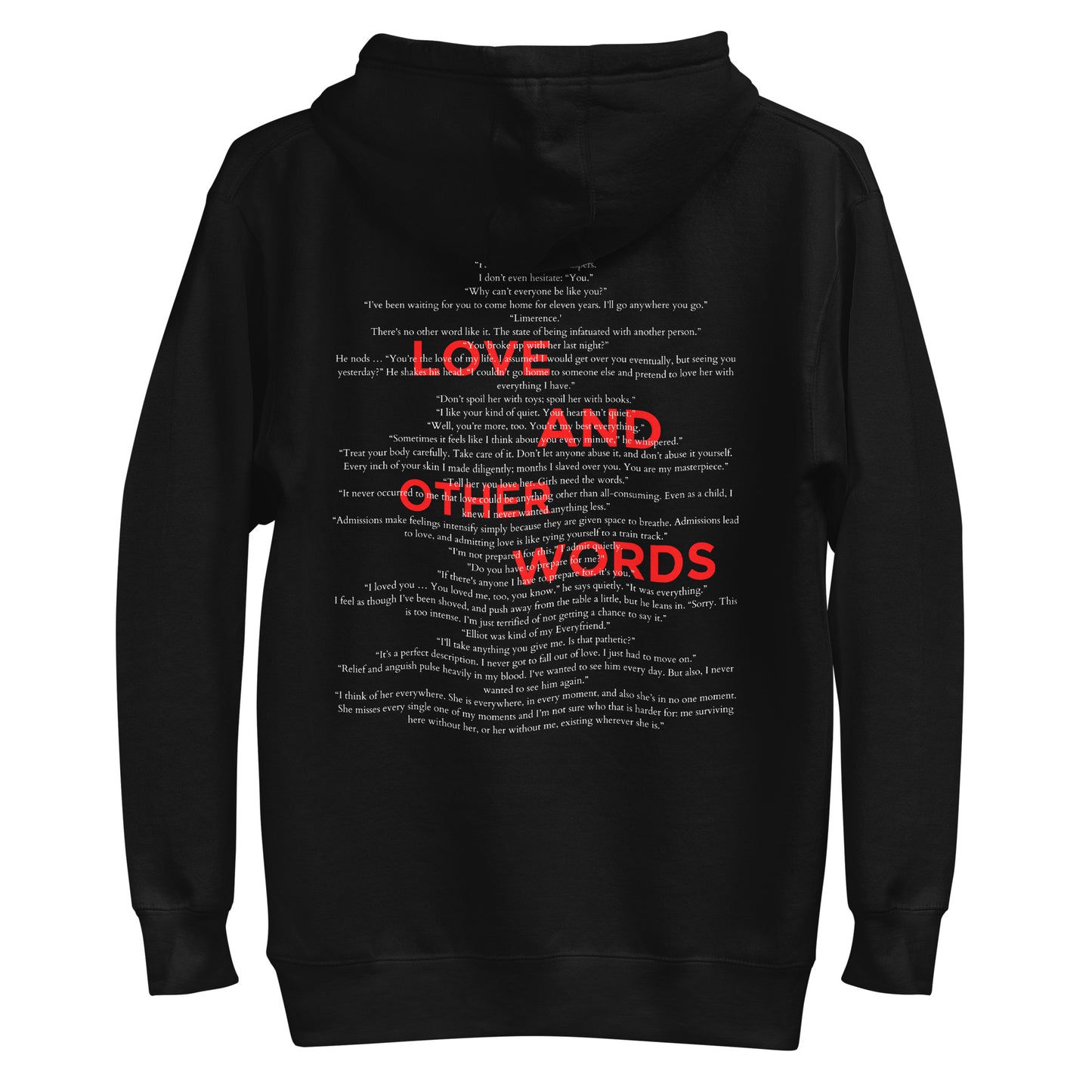 Love and Other Words Hoodie (Black)