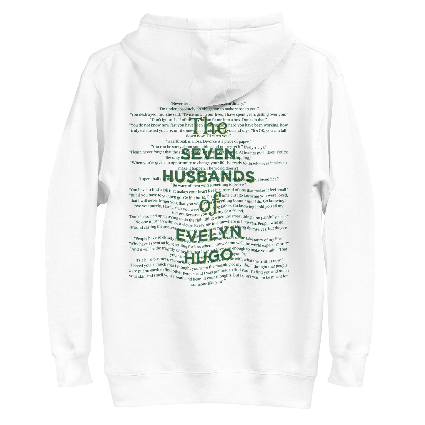 The Seven Husbands of Evelyn Hugo Hoodie (White)