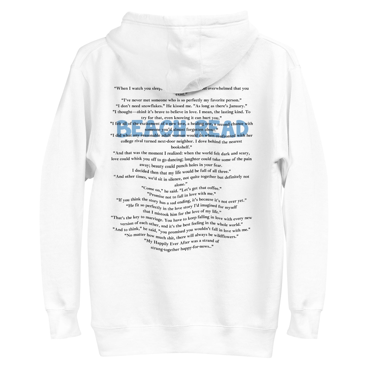 white Beach Read hoodie product