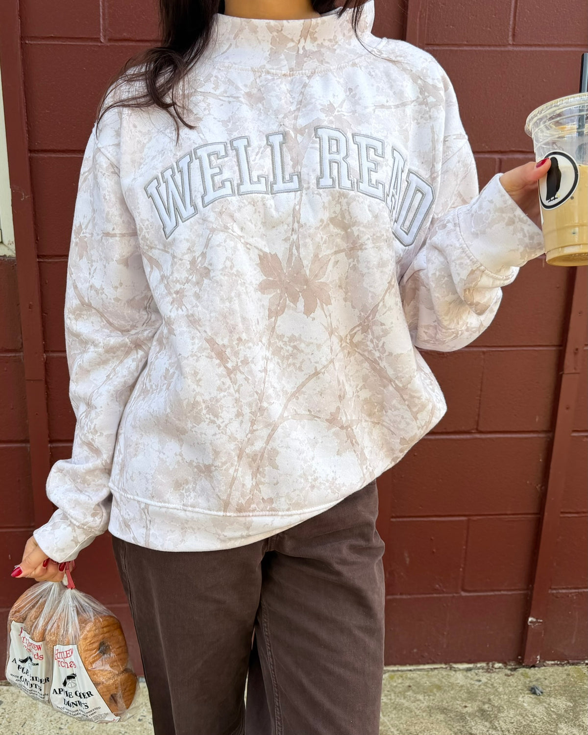 Well-Read Camo Mockneck