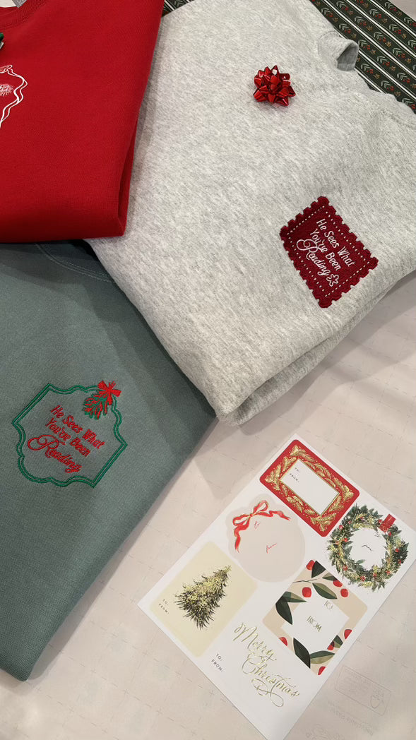 He Sees What You’ve Been Reading — Gingerbread Crew