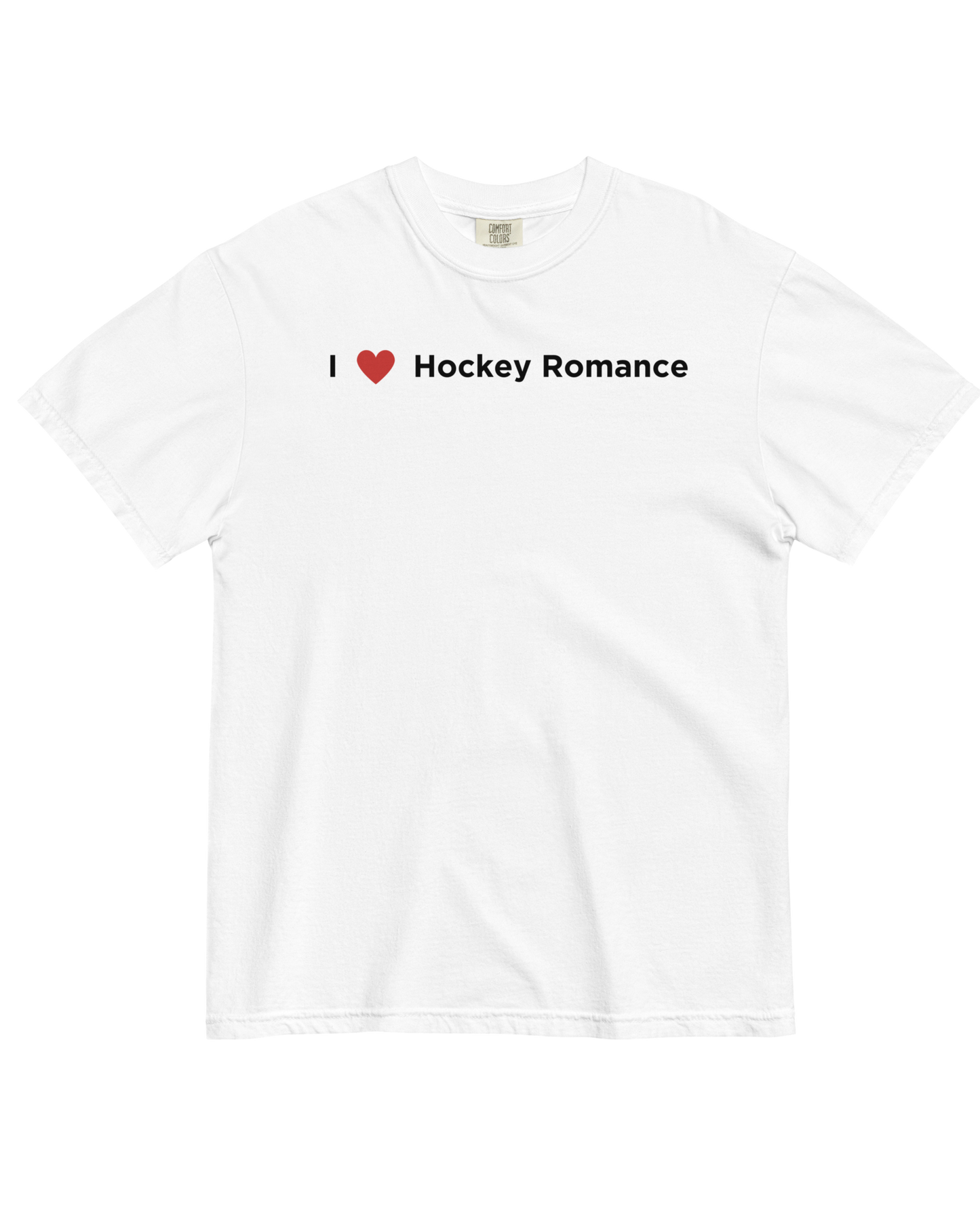 I Love Hockey Romance Tee