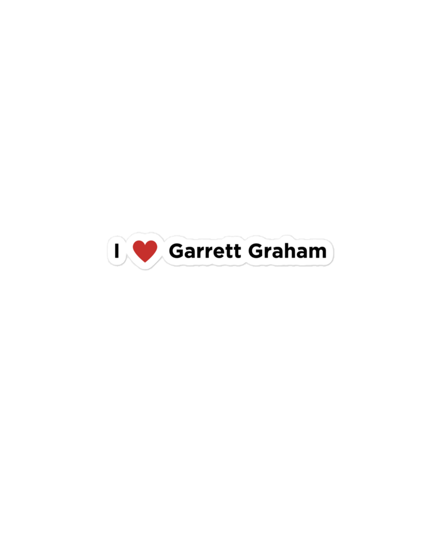 I Love Garrett Graham Sticker