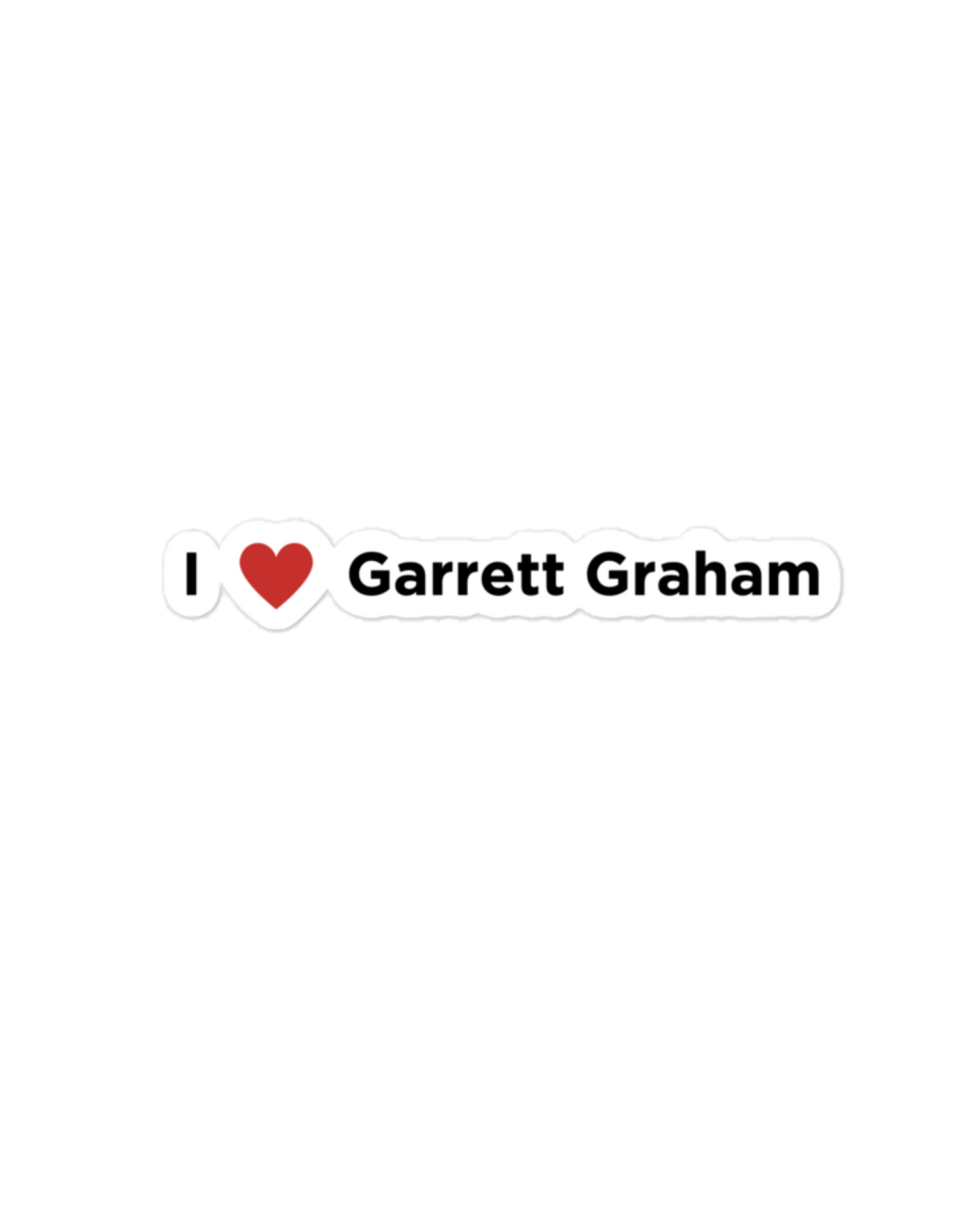 I Love Garrett Graham Sticker