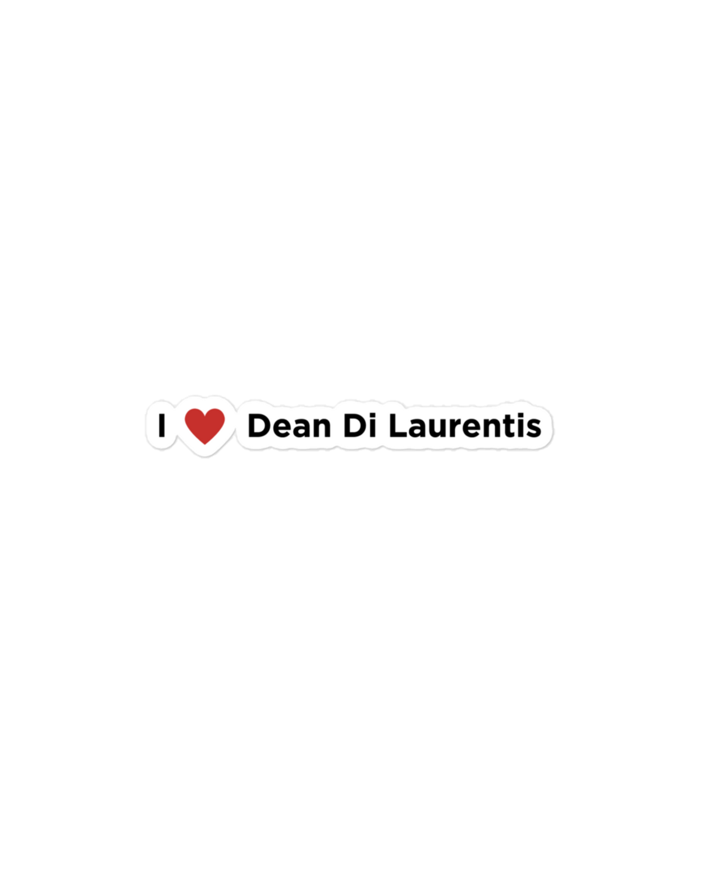 I Love Dean Di Laurentis Sticker