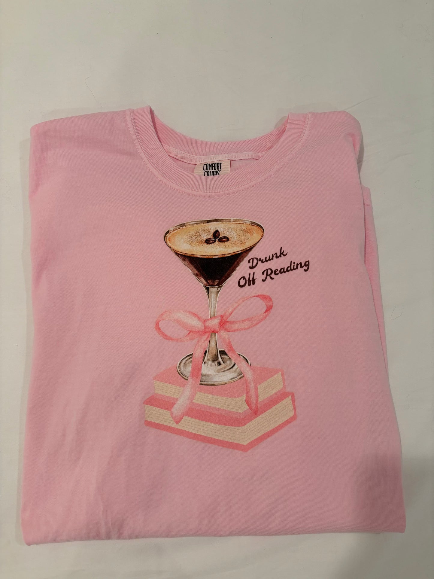 Drunk Off Reading Tee- Blossom