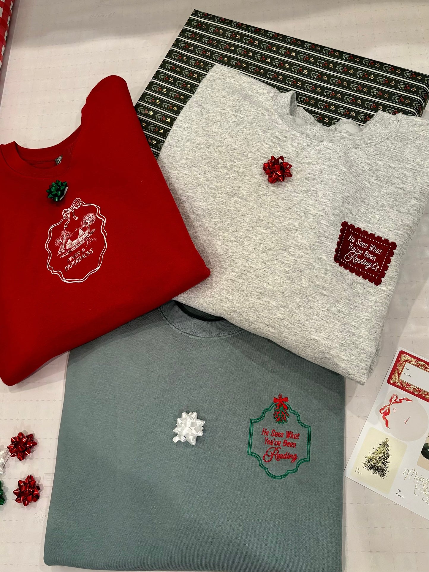 He Sees What You’ve Been Reading — Mistletoe Crew