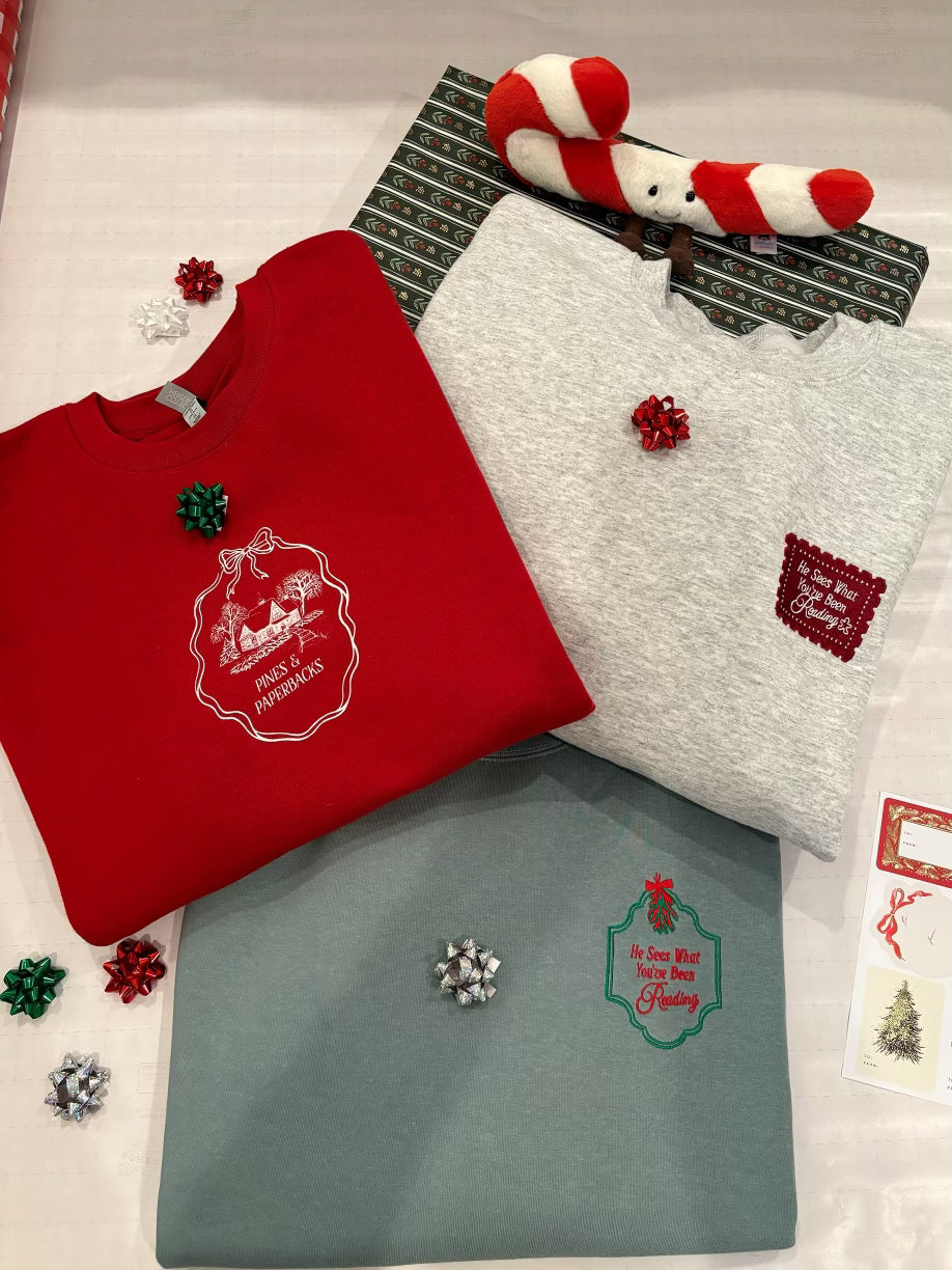 He Sees What You’ve Been Reading — Mistletoe Crew