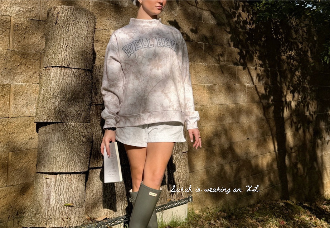 Well-Read Camo Mockneck