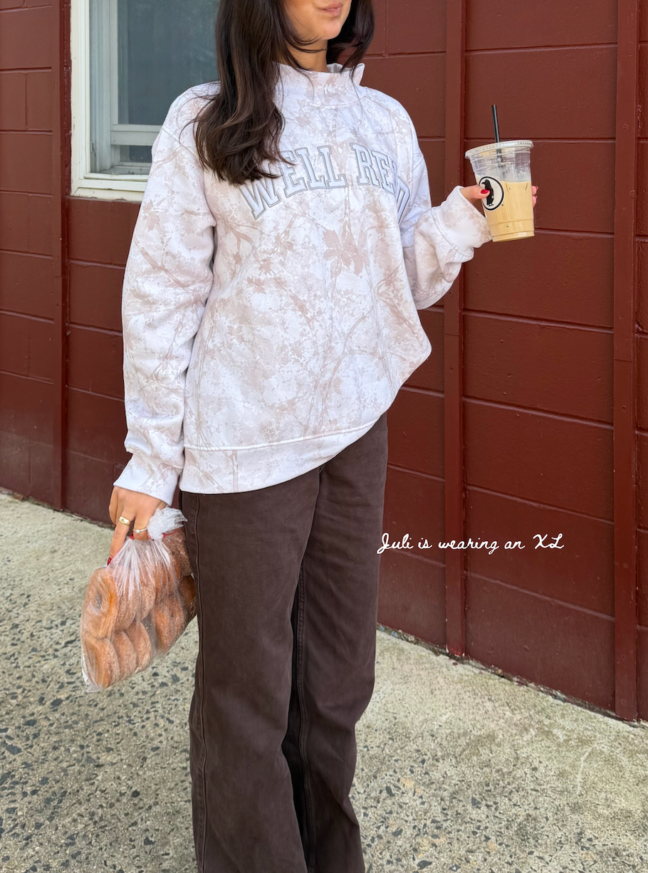 Well-Read Camo Mockneck