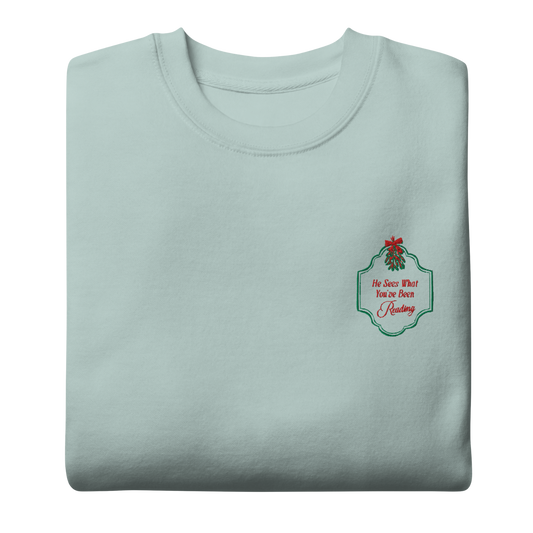 He Sees What You’ve Been Reading — Mistletoe Crew