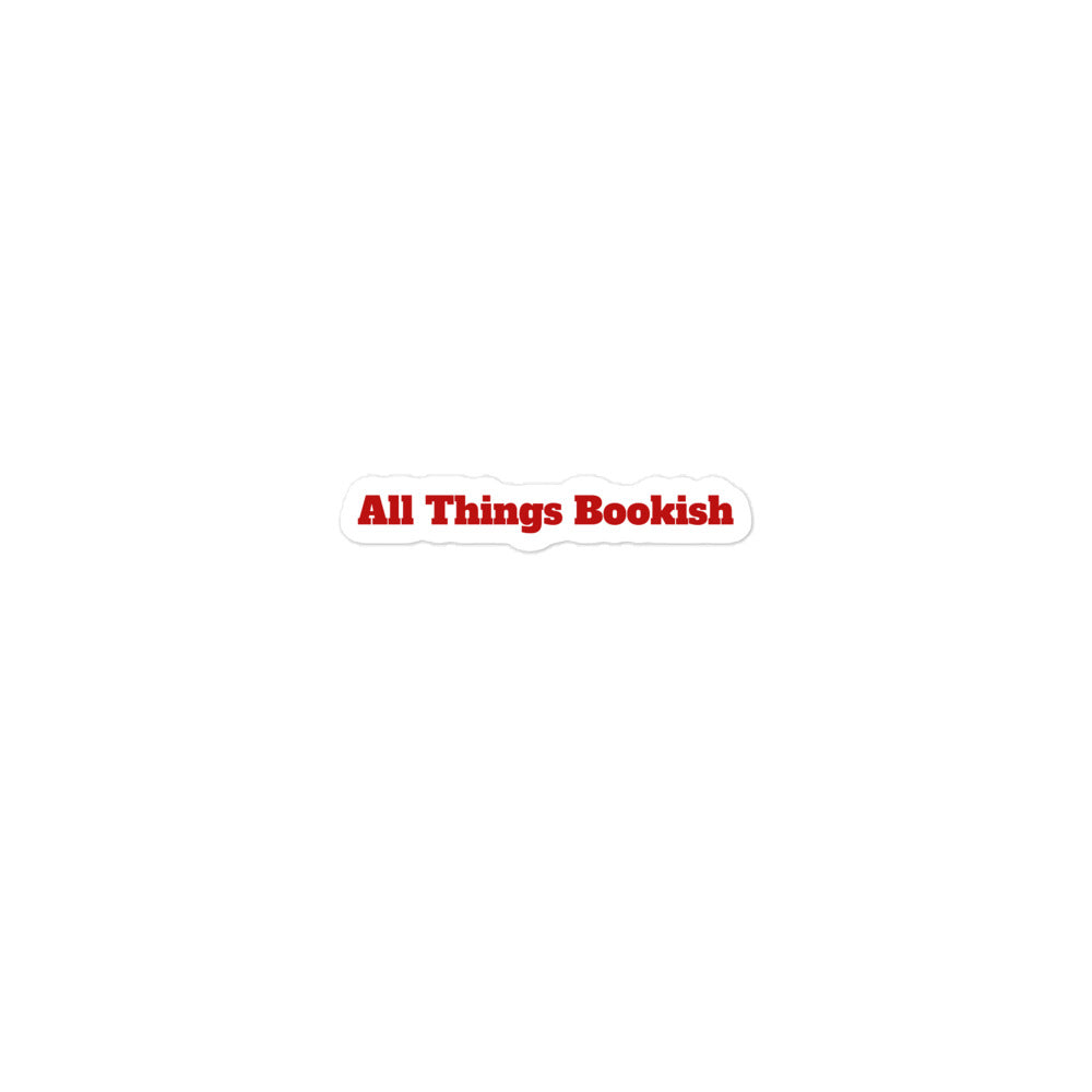 All things bookish sticker