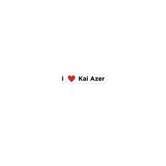 I Love Kai Azer Sticker