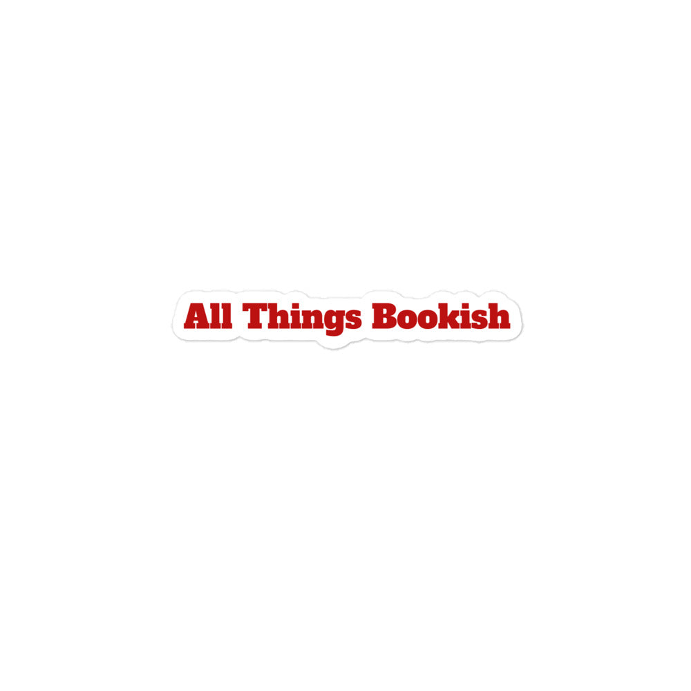 All things bookish sticker