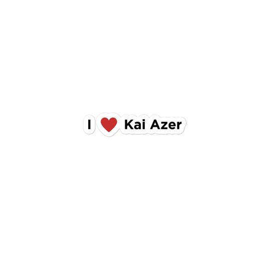 I Love Kai Azer Sticker